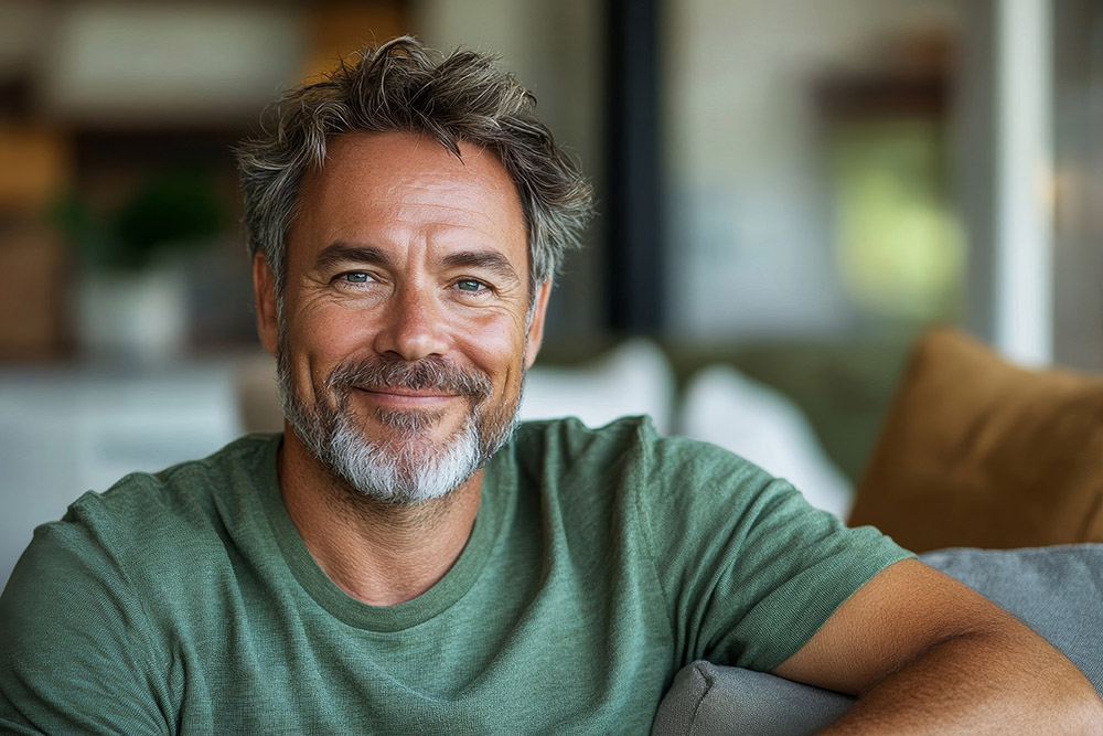 Portrait of happy smiling middle aged mature senior 50 years old Should I combine my pensions into one pot?