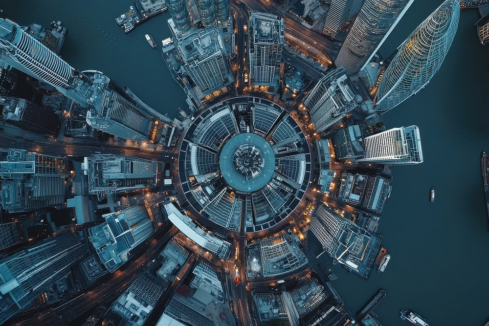 Aerial bird’s eye view photo taken by drone of famous Canary Wha Should I combine my pensions into one pot?